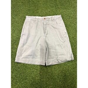 Breakwater Chino Shorts Men's 36 Green‎ Casual Slash Pocket Cotton Flat Front